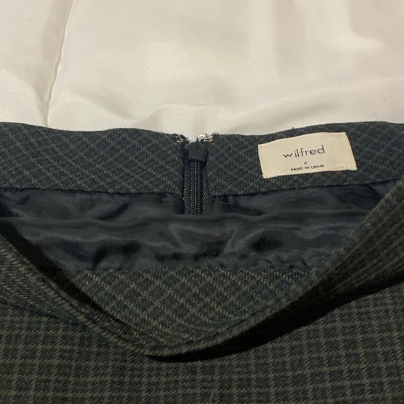ARITIZIA Wilfred Mini A-line Skirt - Plaid - Navy Blue & Green - NEVER WORN! - Picture 5 of 8